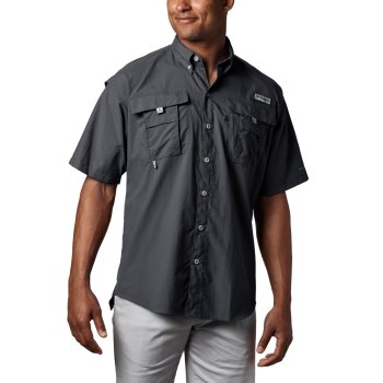 Columbia Overhemd Heren, PFG Bahama II Short Sleeve Zwart, 47SJTFHLA